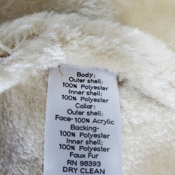 NWOT Dennis Basso Faux Fur/ Suede Vest - Picture 9 of 9